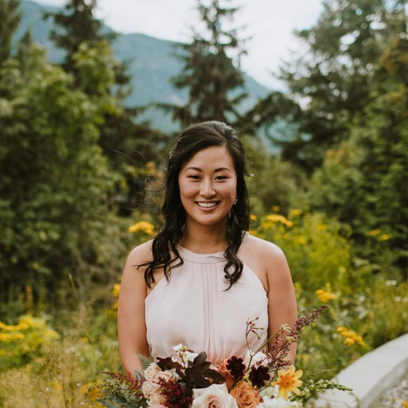 Blush Pink Bridesmaid Dresses - Picture 3 of 6